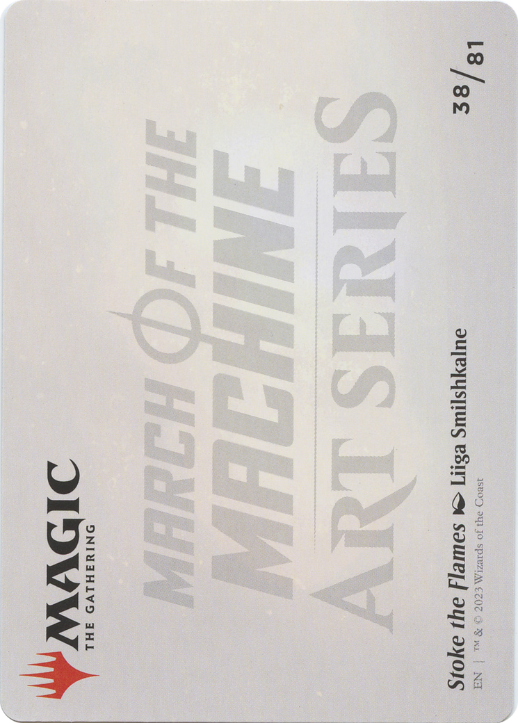 Stoke the Flames // Stoke the Flames (AMOM-038) - March of the Machine Art Series (Borderless) Foil