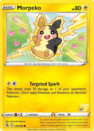 Morpeko (# Pikachu Stamped) 109/264 - Battle Academy 2022