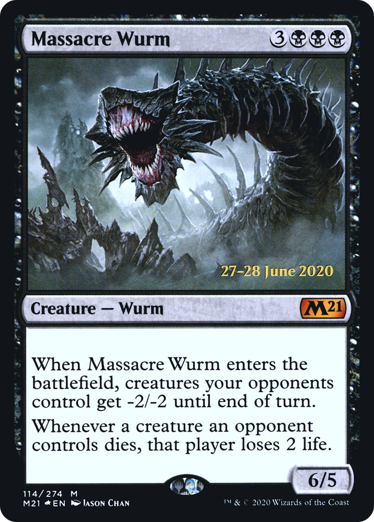 Massacre Wurm (PRE-114S) - Core Set 2021 Promos Foil