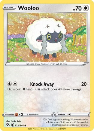Wooloo (Cosmos Holo) 222/264 - Miscellaneous Cards & Products Holofoil