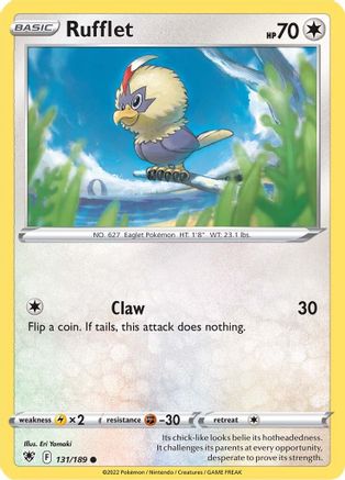 Rufflet 131/189 - SWSH10 Astral Radiance