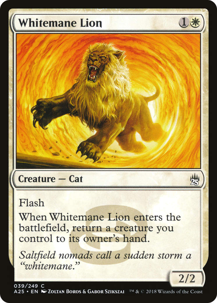 Whitemane Lion (A25-039) - Masters 25 Foil