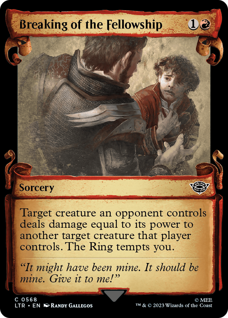 Breaking of the Fellowship (LTR-568) - The Lord of the Rings: Tales of Middle-earth: (Showcase)