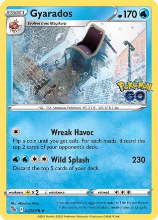 Gyarados 022/078 - Pokemon GO Reverse Holofoil
