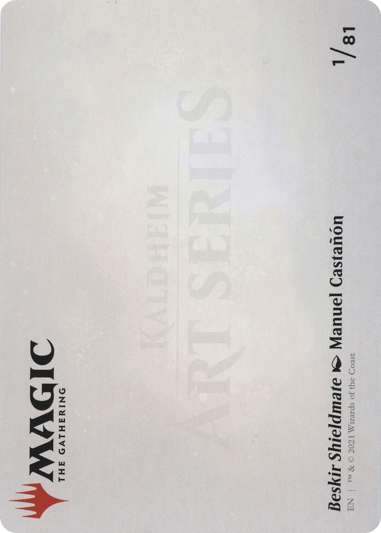 Beskir Shieldmate Art Card (ASKHM-001) - Art Series: Kaldheim (Borderless)