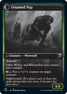 Hound Tamer // Untamed Pup (DBL-187) - Innistrad: Double Feature: (Double Faced Transform) Foil