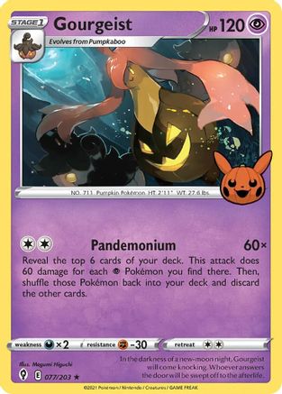 Gourgeist 077/203 - Trick or Trade BOOster Bundle Holofoil