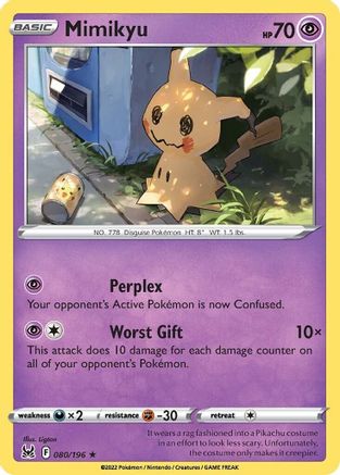 Mimikyu 080/196 - SWSH11 Lost Origin Reverse Holofoil