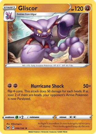 Gliscor 096/196 - SWSH11 Lost Origin Reverse Holofoil