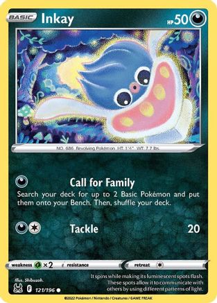 Inkay 121/196 - SWSH11 Lost Origin Reverse Holofoil