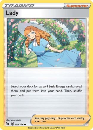 Lady 159/196 - SWSH11 Lost Origin Reverse Holofoil