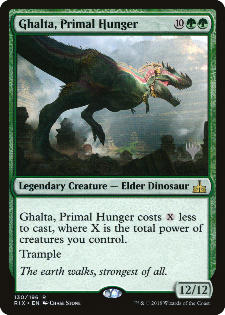 Ghalta, Primal Hunger (PPM20-130P) - Rivals of Ixalan Promos Foil