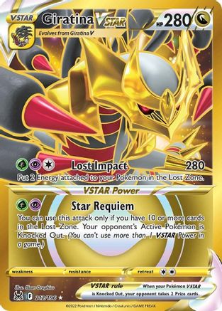 Giratina VSTAR (Secret) 212/196 - SWSH11 Lost Origin Holofoil