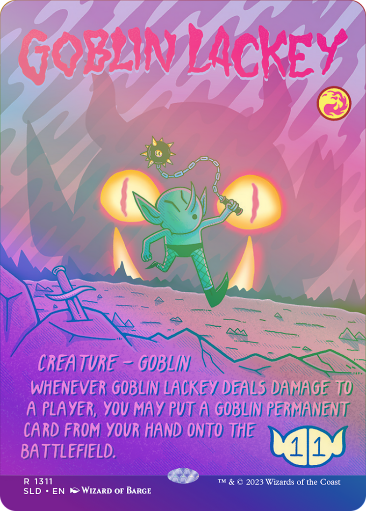 Goblin Lackey (SLD-1311★) - Secret Lair Drop (Borderless) Foil