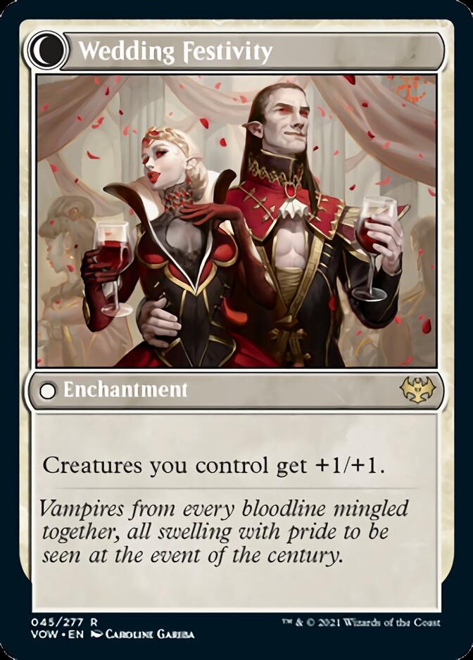 Wedding Announcement // Wedding Festivity (VOW-045) - Innistrad: Crimson Vow: (Double Faced Transform) Foil