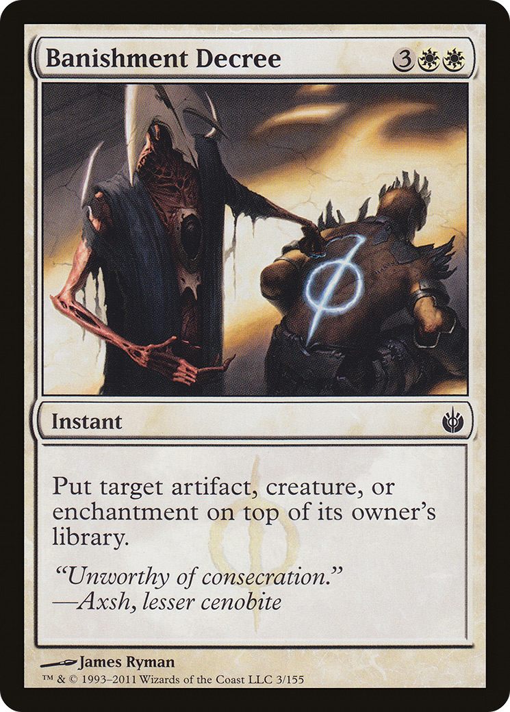 Banishment Decree (MBS-003) - Mirrodin Besieged