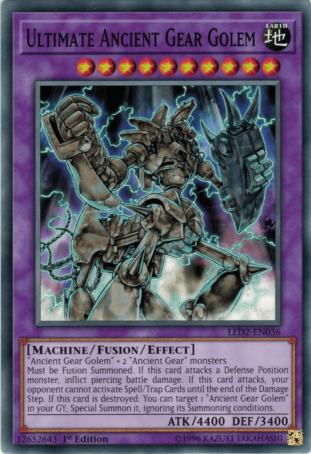 Ultimate Ancient Gear Golem (LED2-EN036)