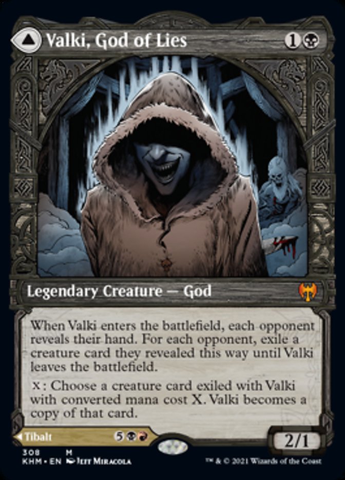 Valki, God of Lies // Tibalt, Cosmic Impostor (KHM-308) - Kaldheim: (Showcase) Foil