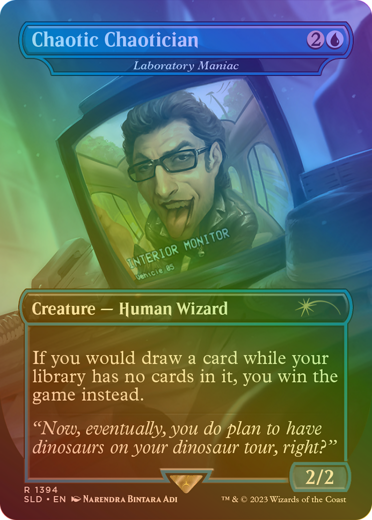 Laboratory Maniac (SLD-1394★) - Secret Lair Drop / Chaotic Chaotician (Borderless) Foil