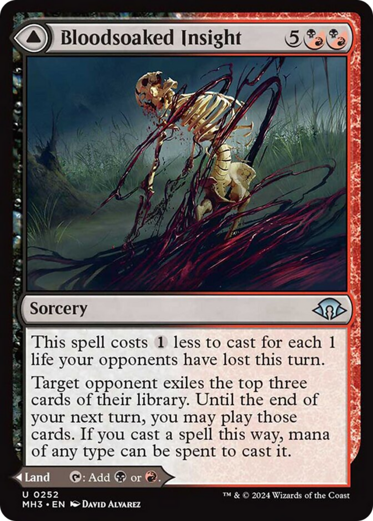 Bloodsoaked Insight (MH3-252) - Modern Horizons 3 Foil