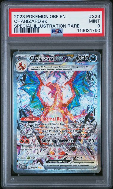 Charizard ex Obsidian Flames 223/197 PSA 9