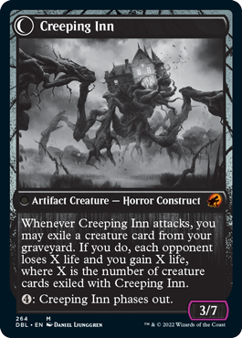Hostile Hostel // Creeping Inn (DBL-264) - Innistrad: Double Feature: (Double Faced Transform) Foil
