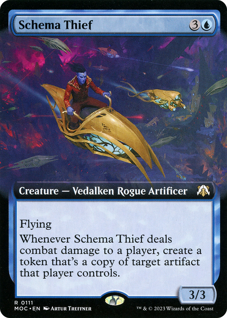 Schema Thief (MOC-111) - March of the Machine Commander: (Extended Art) Foil