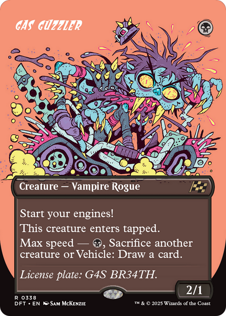 Gas Guzzler (DFT-338) - Aetherdrift (Borderless) Foil