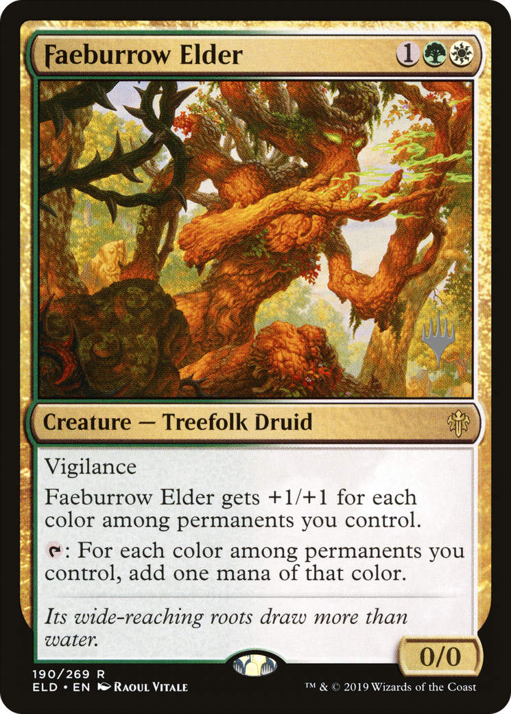 Faeburrow Elder (PPELD-190P) - Throne of Eldraine Promos Foil