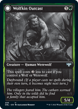 Wolfkin Outcast // Wedding Crasher (DBL-496) - Innistrad: Double Feature: (Double Faced Transform) Foil