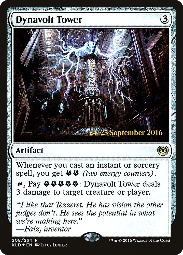 Dynavolt Tower (PRE-208S) - Kaladesh Promos Foil