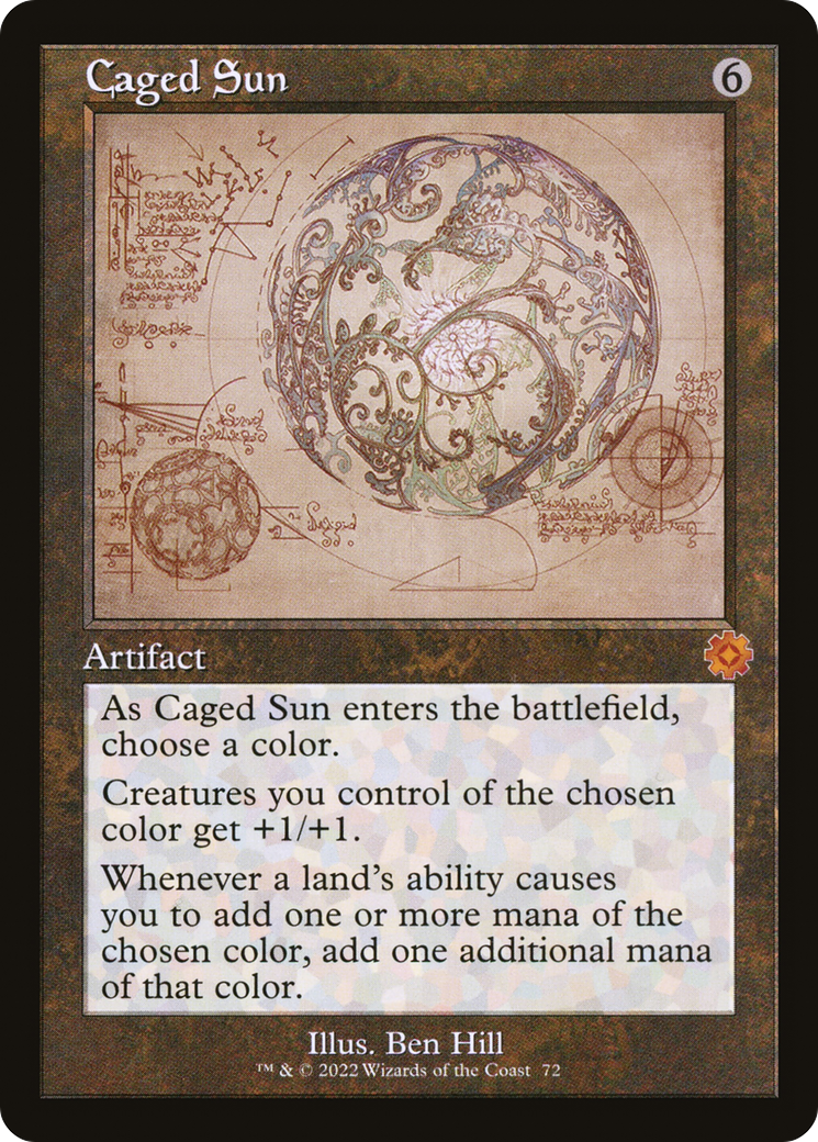 Caged Sun (BRR-072) - The Brothers' War Retro Artifacts Foil