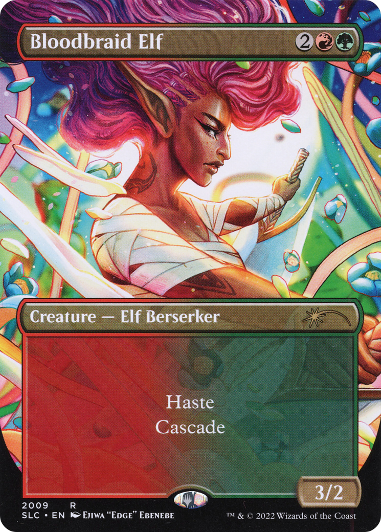 Bloodbraid Elf (SLC-2009) - Secret Lair 30th Anniversary Countdown Kit (Borderless)