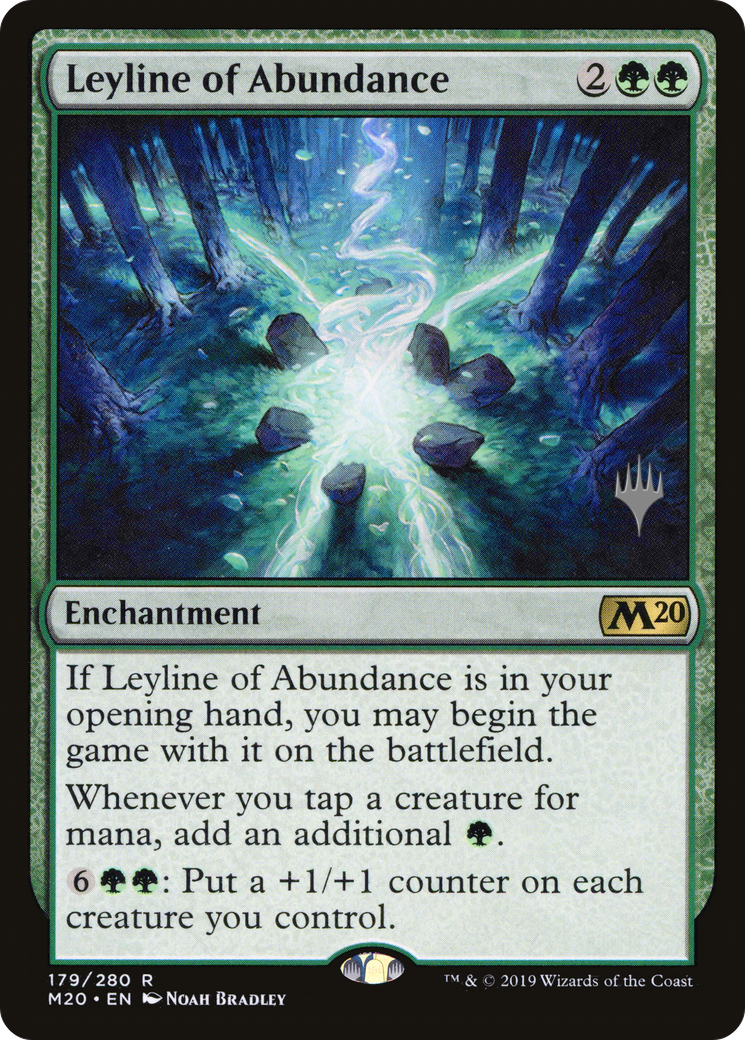 Leyline of Abundance (PPM20-179P) - Core Set 2020 Promos Foil