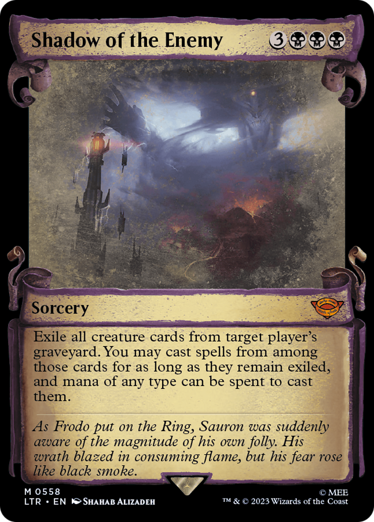 Shadow of the Enemy (LTR-558) - The Lord of the Rings: Tales of Middle-earth: (Showcase) Foil