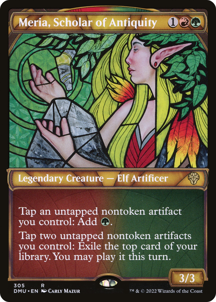 Meria, Scholar of Antiquity (DMU-305) - Dominaria United: (Showcase)