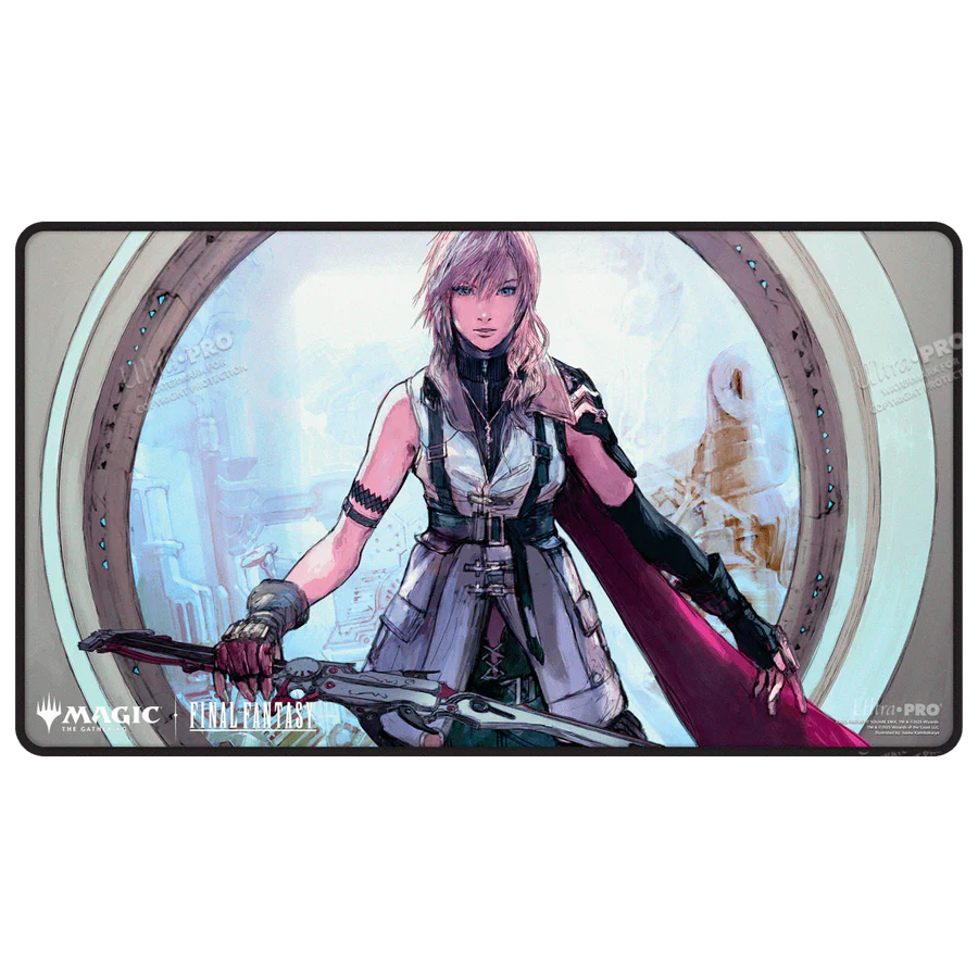 Ultra PRO Magic: The Gathering - Black Stitched Playmat - Final Fantasy (Lightning, Army of One)