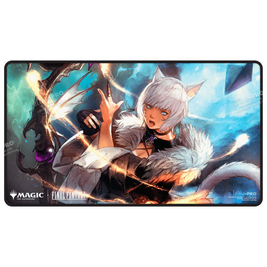 Ultra PRO Magic: The Gathering - Black Stitched Playmat - Final Fantasy (Y'shtola Rhul Black)