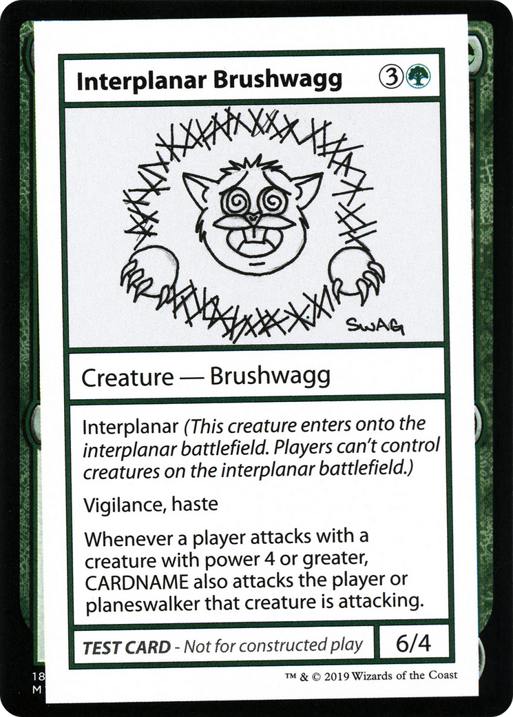Interplanar Brushwagg (CMB1-079) - Mystery Booster Playtest Cards 2021