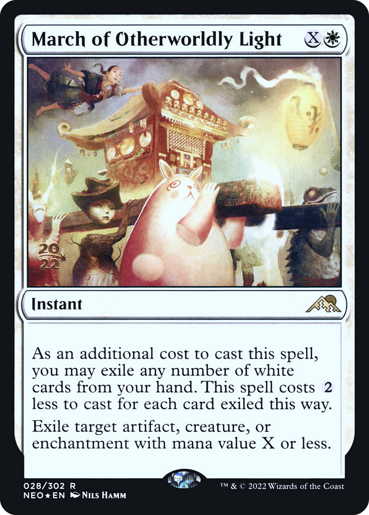 March of Otherworldly Light (PRE-28S) - Kamigawa: Neon Dynasty Promos Foil