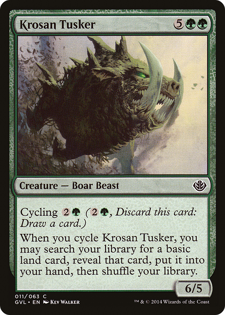 Krosan Tusker (DD3-011) - Duel Decks Anthology: Garruk vs. Liliana