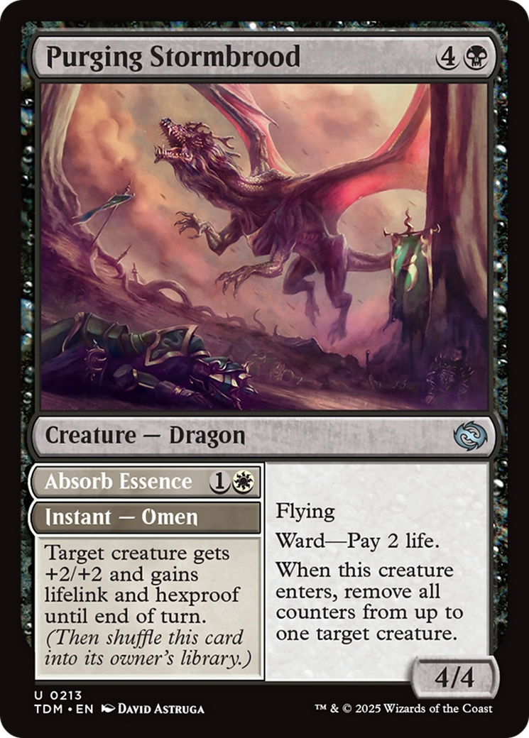 Purging Stormbrood // Absorb Essence (TDM-213) - Tarkir: Dragonstorm