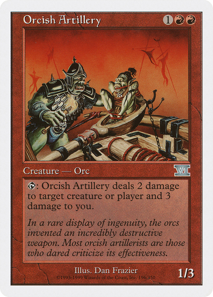 Orcish Artillery (6ED-196) - Classic Sixth Edition