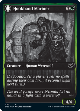 Hookhand Mariner // Riphook Raider (DBL-470) - Innistrad: Double Feature: (Double Faced Transform) Foil