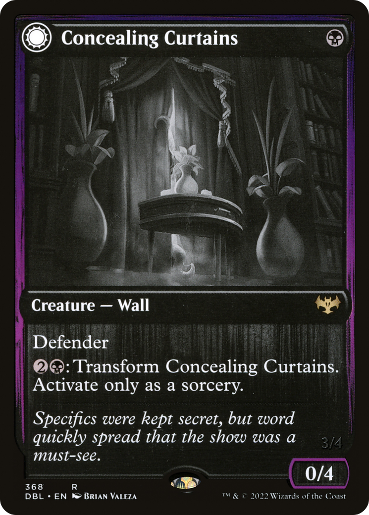 Concealing Curtains // Revealing Eye (DBL-368) - Innistrad: Double Feature: (Double Faced Transform) Foil