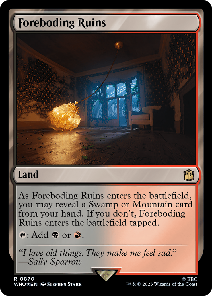 Foreboding Ruins (WHO-870) - Doctor Who Foil