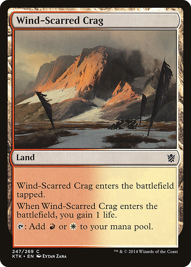 Wind-Scarred Crag (KTK-247) - Khans of Tarkir Foil