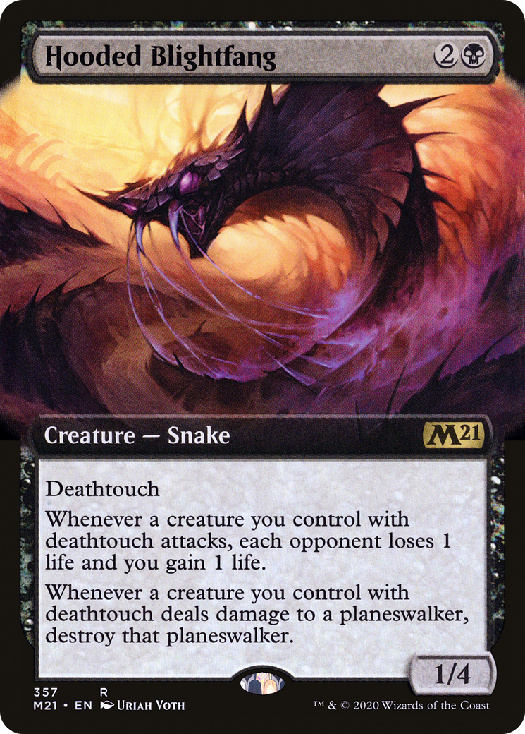 Hooded Blightfang (M21-357) - Core Set 2021: (Extended Art)