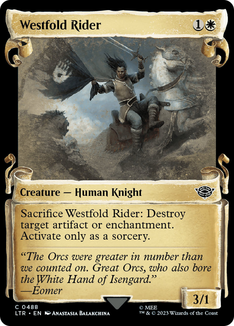 Westfold Rider (LTR-488) - The Lord of the Rings: Tales of Middle-earth: (Showcase) Foil
