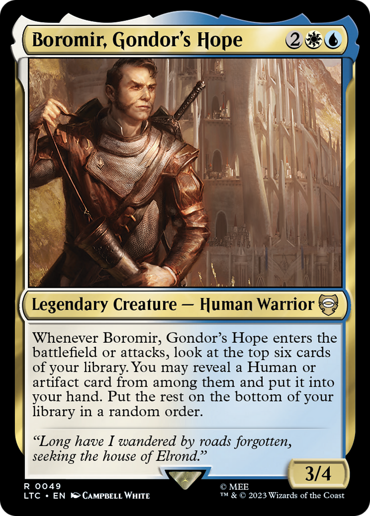 Boromir, Gondor's Hope (LTC-049) - Tales of Middle-earth Commander